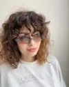 Окуляри сонцезахисні з сережкою – Світло-сірий оправа нікель (071321)<span class="description"></span> – Gallery Image 2